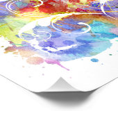 Digitale waterverf | Harten Cutouts Foto Afdruk (Hoek)