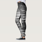 Digitale Wavy Black Water Reflecties van Tron Leggings (Links)