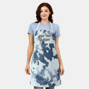 Digitale wintercamouflage schort