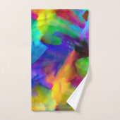 Digitale, zeer gekleurde streeksommen bad handdoek (Handdoek)