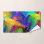 Digitale, zeer gekleurde streeksommen bad handdoek (Handdoek)