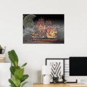 Digitale zend Verzendkunst Poster (Thuiskantoor)