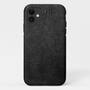 Digitale zwarte leer iPhone 11 hoesje