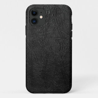 Digitale zwarte leer iPhone 11 hoesje