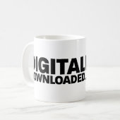 DigitallyDownloaded.net Coffee Mug (Devant gauche)