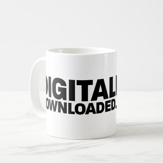 DigitallyDownloaded.net Coffee Mug (Devant gauche)