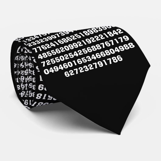 Digits of Pi - De vaste versie Stropdas (Opgerold)