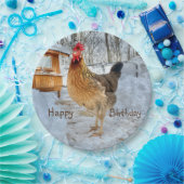 Dignified Chicken Happy Birthday Papieren Bordje (Feest)