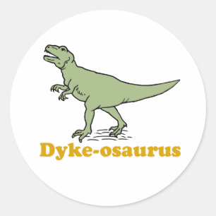 Dijk-sauriër Ronde Sticker