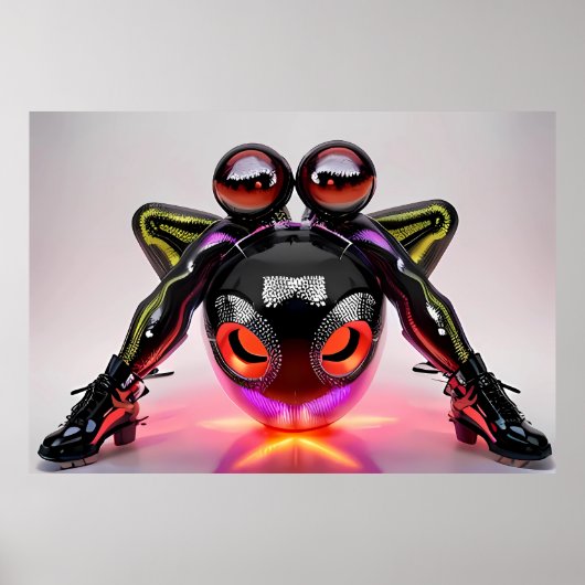 Dijkhoge kattenogen poster (Voorkant)