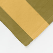 Dijon and Zest Striped Pattern Fleece Deken (Hoek)