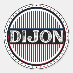 Dijon City Pride Embleem – Franse identiteit Ronde Sticker