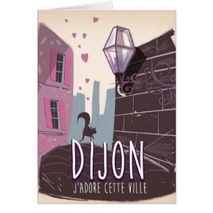 Dijon Frankrijk vintage reisposter
