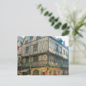 Dijon, middeleeuws gebouw gebruikt als apotheek briefkaart (Staand voorkant)
