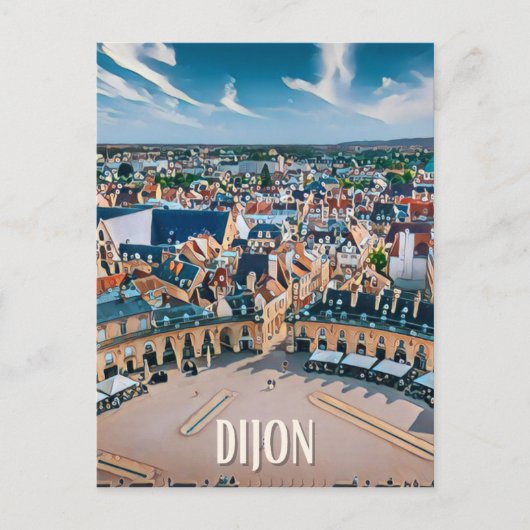 Dijon Photo Vintage Briefkaart (Voorkant)