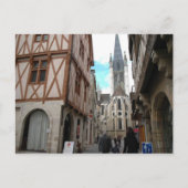 Dijon, straten met de pijl briefkaart (Voorkant)