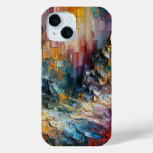 Dik gestructureerd verfpatroon Case-Mate iPhone case (Achterkant)