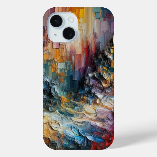 Dik gestructureerd verfpatroon Case-Mate iPhone case (Achterkant)