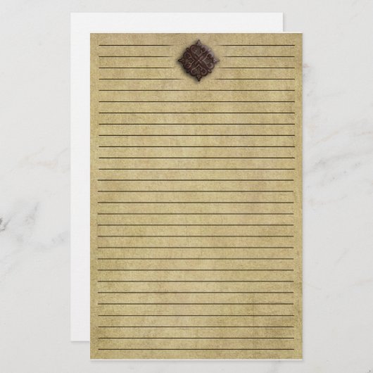 Dikallion Stationery in reliëf Briefpapier (Voorkant / Achterkant)