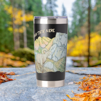 Dikhoornschaap & Berggeit Geïsoleerde Drinkbeker