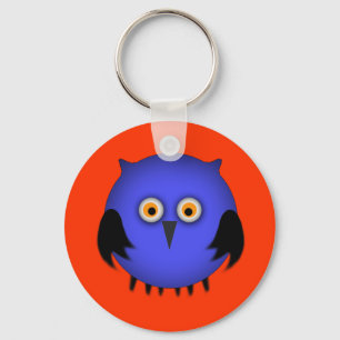 Dikke Blauwe Uil Sleutelhanger