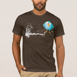 dikke blauwe vogel t-shirt