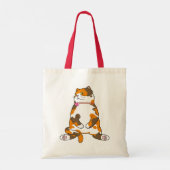 Dikke Calico kat staart Tote Bag (Achterkant)