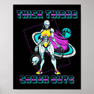 Dikke Dijen Crush Jongens Gewichtheffen Bodybuildi Poster