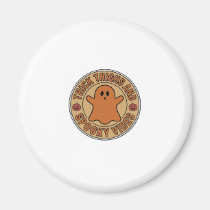Dikke Dijen en Griezelige Stemmingen Ghost Hallowe Magneet