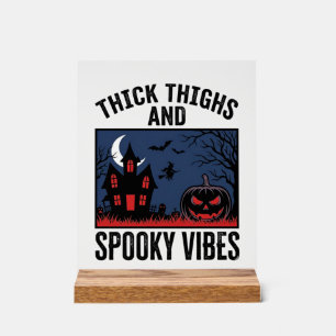 Dikke Dijen En Griezelige Trillingen Halloween T-s Acryl Bord