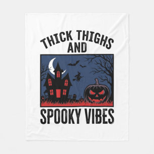 Dikke Dijen En Griezelige Trillingen Halloween T-s Fleece Deken