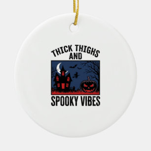Dikke Dijen En Griezelige Trillingen Halloween T-s Keramisch Ornament