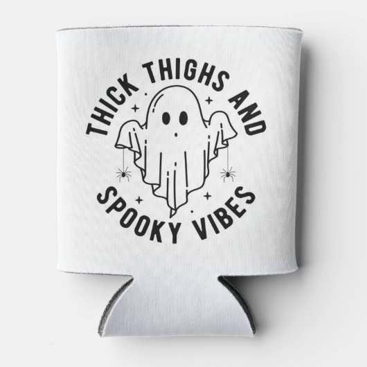 "Dikke dijen en griezelige vibes" Blikjeskoeler (Voorkant)