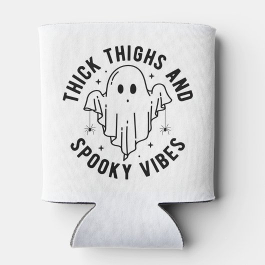 "Dikke dijen en griezelige vibes" Blikjeskoeler (Achterkant)