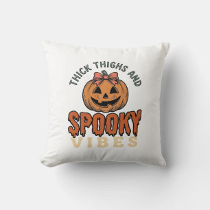Dikke Dijen En Griezelige Vibes Pompoen Halloween Kussen
