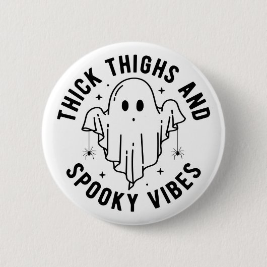 "Dikke dijen en griezelige vibes" Ronde Button 5,7 Cm (Voorkant)