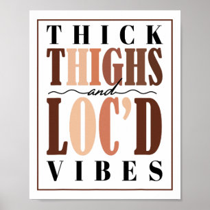 Dikke Dijen En Loc'd Vibes T-shirt Zwarte Trots Poster