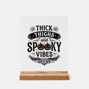 Dikke Dijen Griezelige Sfeer Halloween Shirt Ontwe Acryl Bord