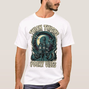 Dikke Dijen Griezelige Sfeer Halloween Spokenhuis T-shirt