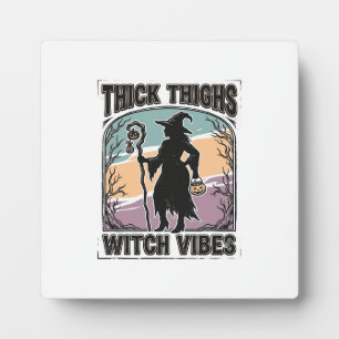 Dikke Dijen Heks Vibes Vintage Halloween T-shirt_1 Fotoplaat