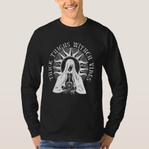 Dikke Dijen Heksen Vibe Griezelige Halloween Kostu T-shirt