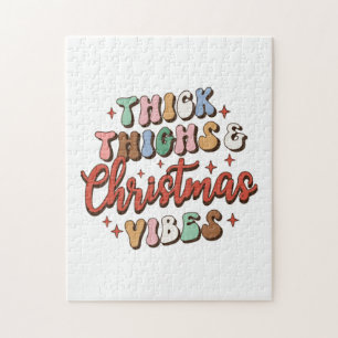 Dikke dijen met kerstcadeaus en kerstvibes legpuzzel