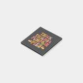 Dikke Dijen & Pompoentaarten Grappige Thanksgiving Post-it® Notes (Schuin)