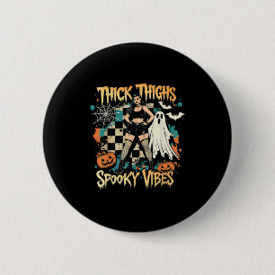 Dikke Dijen Soky Vibes Funny Ghost Halloween Ronde Button 5,7 Cm
