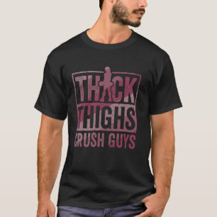 Dikke dijen verpletteren jongens Funny Gym Workout T-shirt