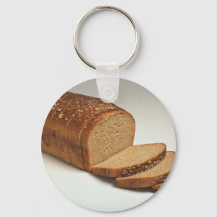 Dikke gespleten tarwebrood sleutelhanger