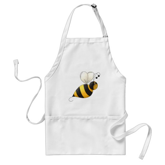 Dikke Gevleugelde Hommel Standaard Schort (Voorkant)