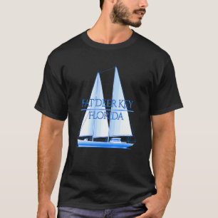 Dikke Herten Key Florida Kustzeilboot T-shirt