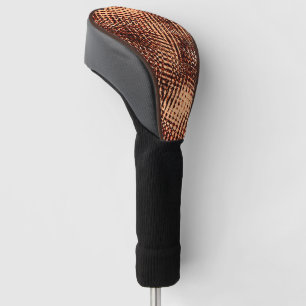 Dikke krassen met kruising in sinaasappel met scha golfheadcover