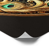 Dikke Pauw Veren Lijst Bijbelverzen Poster (Hoek)